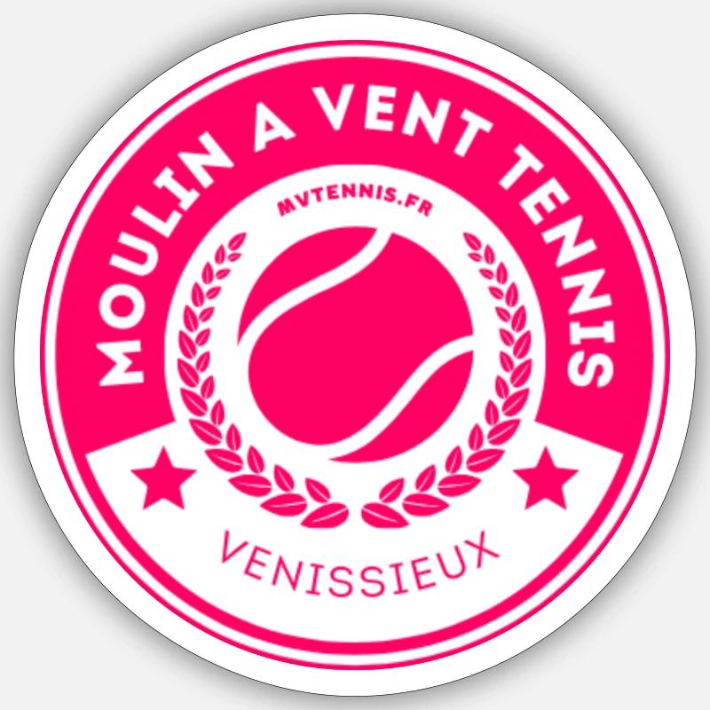 MVT-LOGO PINK - Sticker Größe S (10 x 10 cm) - Mattweiß