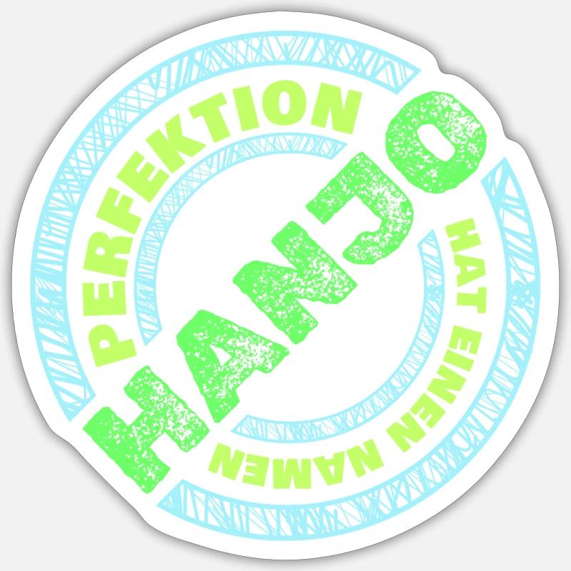 Hanjo - Sticker taille S (10 x 10 cm) - blanc mat