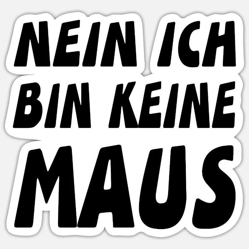 mouse - Sticker size S (10 x 10 cm) - white matte