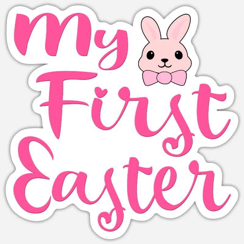 My First Easter Rabbit Sticker size S (10 x 10 cm)