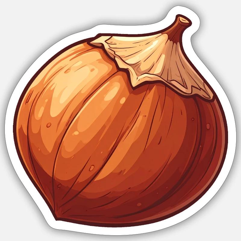 Hazelnut Sticker size S (10 x 10 cm)