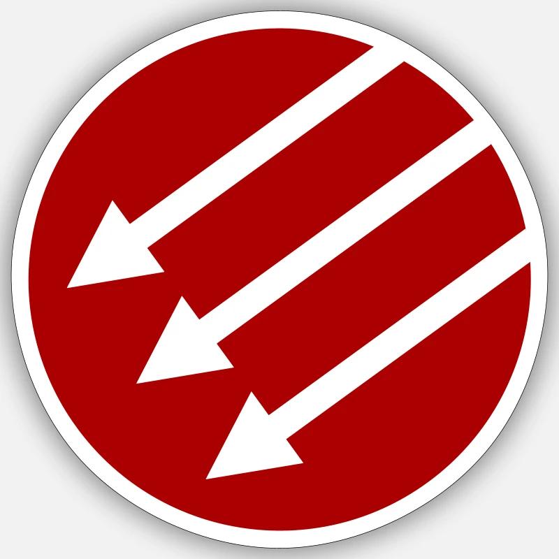 Iron Front / Eiserne Front / Järnfronten - Sticker size S (10 x 10 cm) - white matte
