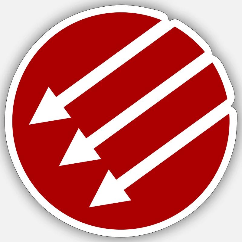 Front de fer / Front de l’Eiserne / Järnfronten Sticker taille S (10 x 10 cm)