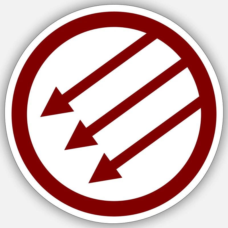 Iron Front / Eiserne Front / Järnfronten Sticker size S (10 x 10 cm)