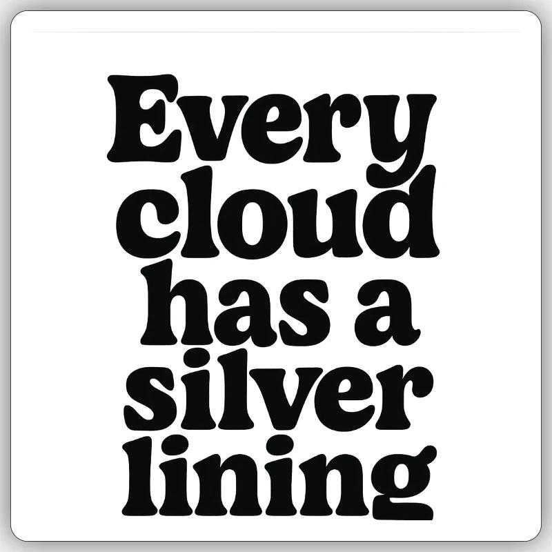 There is no evil that does not come from good Sticker size S (10 x 10 cm)