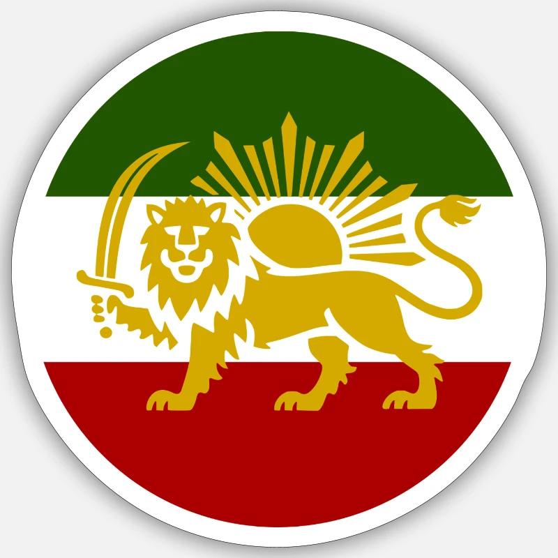 Iran libre - Sticker taille S (10 x 10 cm) - blanc mat