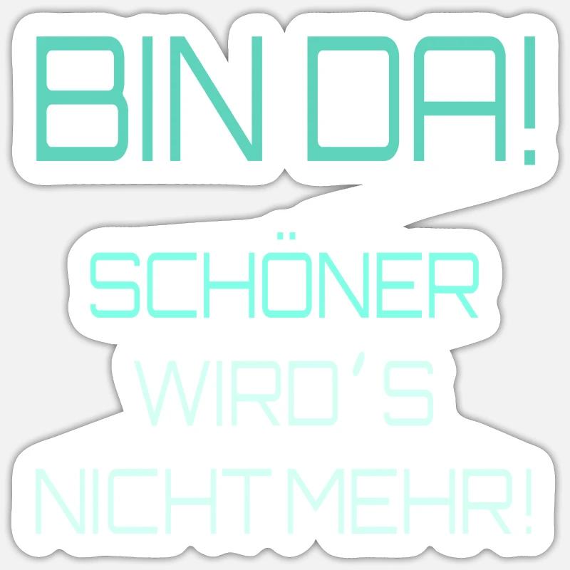 Self-perception irony Sticker size S (10 x 10 cm)