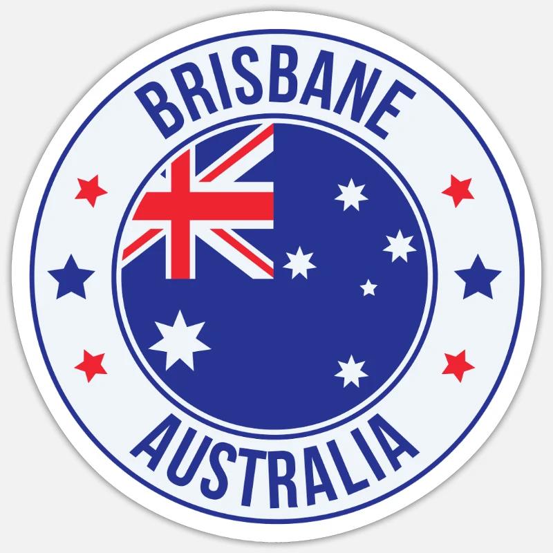 Brisbane Australia Emblem Patch Sticker size S (10 x 10 cm)
