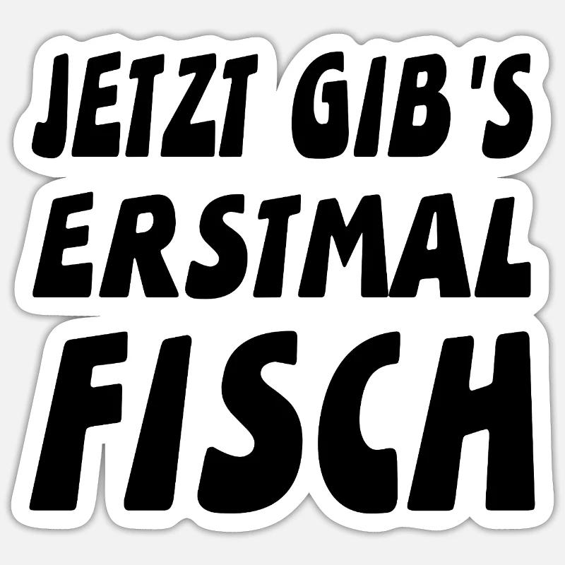 Fish - Sticker size S (10 x 10 cm) - white matte