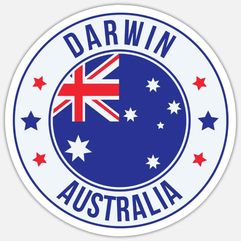 Darwin Australia Emblem Patch Sticker size S (10 x 10 cm)