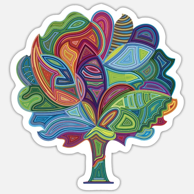 Color Magic Tree Sticker size S (10 x 10 cm)