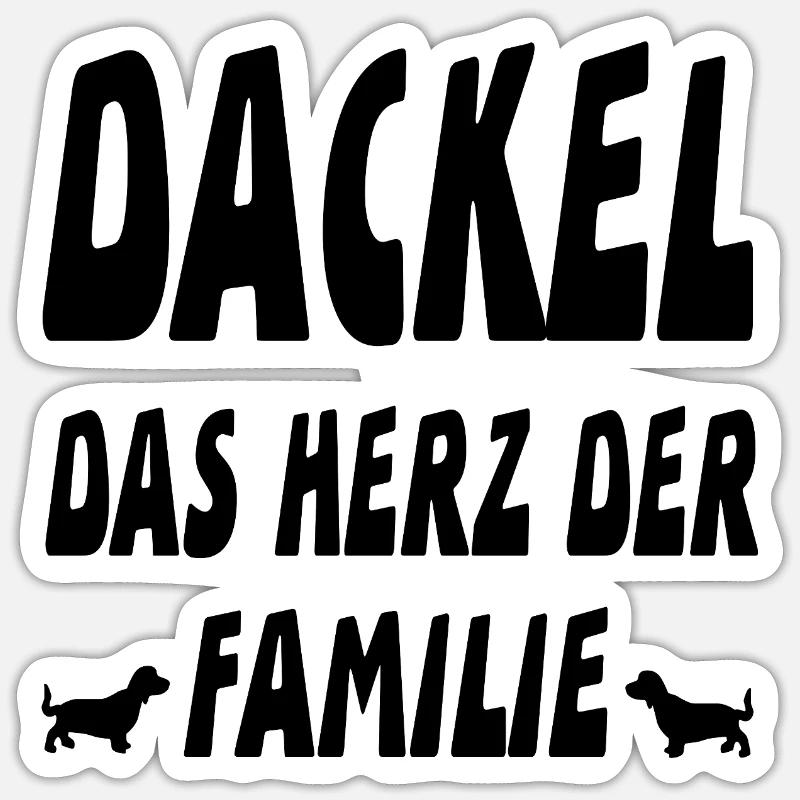 Teckel Sticker taille S (10 x 10 cm)