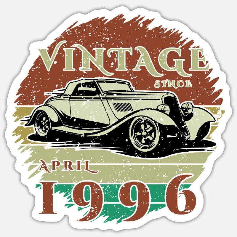 30e anniversaire - Classiques - Millésime depuis 04/1996 - Sticker taille S (10 x 10 cm) - blanc mat