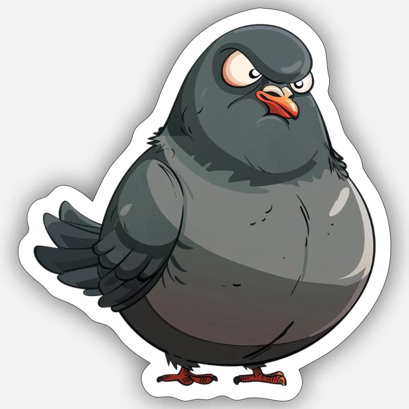 Grim Dove Sticker size S (10 x 10 cm)