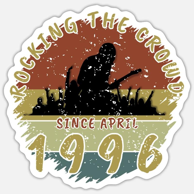 30. Geburtstag Rocking the crowd GIT 04/1996 Sticker Größe S (10 x 10 cm)