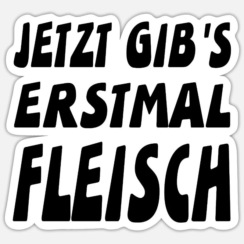 Fleisch Sticker Größe S (10 x 10 cm)