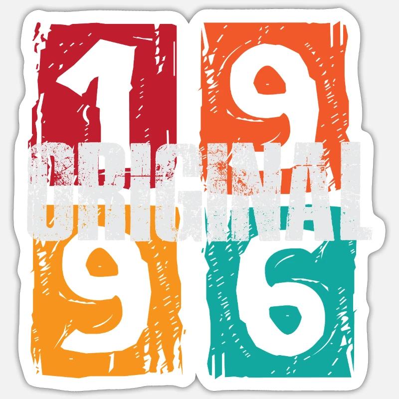 Original 1996 - Sticker taille S (10 x 10 cm) - blanc mat