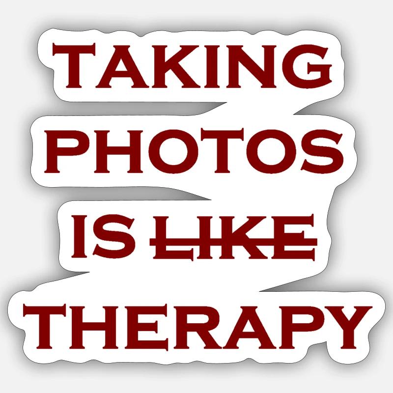 photo-therapy-rust - Sticker size S (10 x 10 cm) - white matte