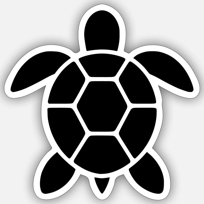 Tortue Sticker taille S (10 x 10 cm)