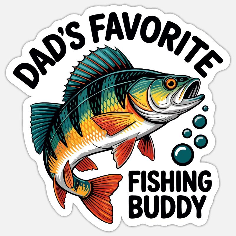 L’Ange Buddy de Papa - Sticker taille S (10 x 10 cm) - blanc mat