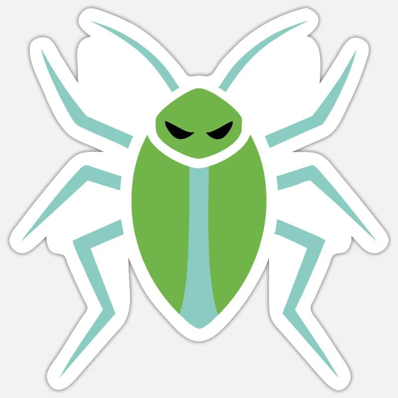 Kacarlake, Insect - Sticker size S (10 x 10 cm) - white matte