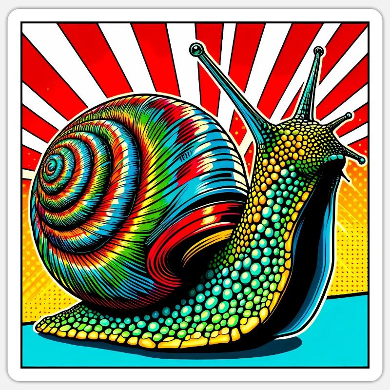 Escargot Sticker taille S (10 x 10 cm)
