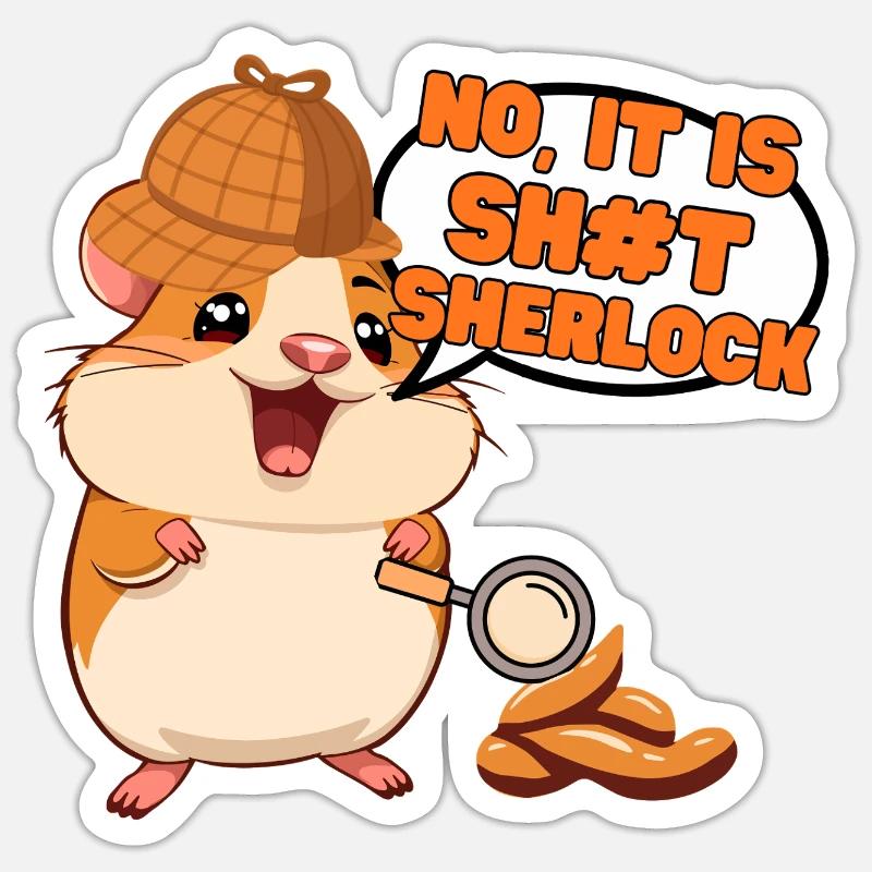 Non, c’est de la Sherlock Sticker taille S (10 x 10 cm)