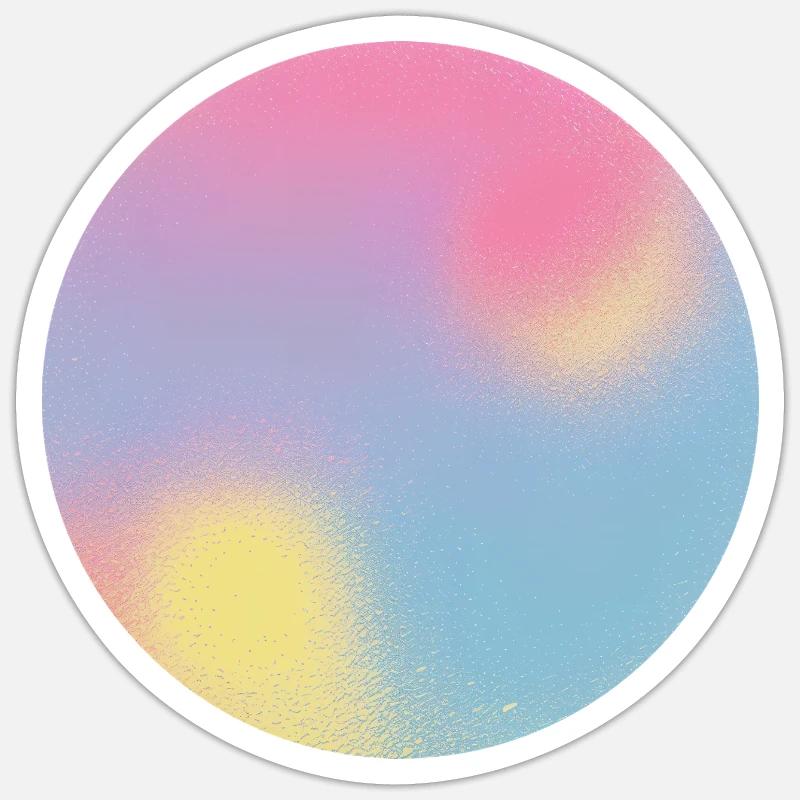 Aura Check Pastel Gradient Sphere Sticker size S (10 x 10 cm)