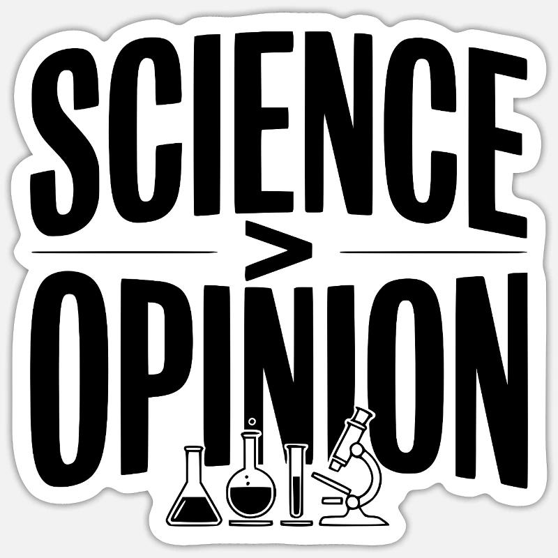 Science > Opinion - Sticker size S (10 x 10 cm) - white matte