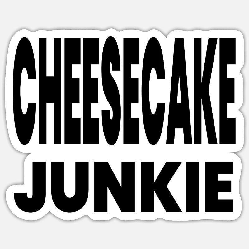Cheesecake - Sticker size S (10 x 10 cm) - white matte