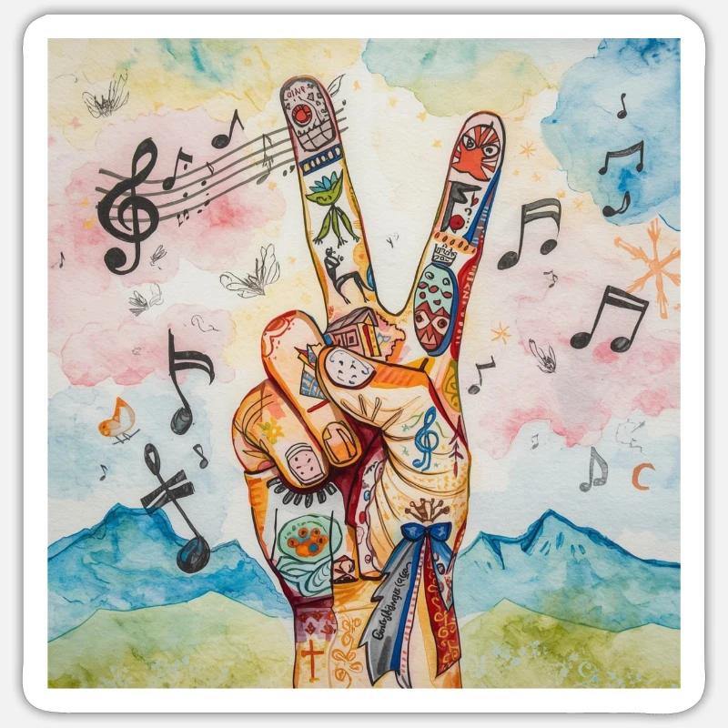 Sticker Größe S (10 x 10 cm) - 