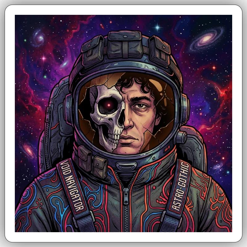 Dead in Space - Sticker size S (10 x 10 cm) - white matte