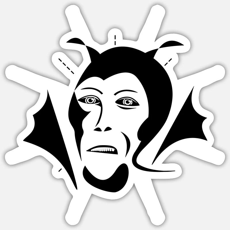 Diable Sticker taille S (10 x 10 cm)