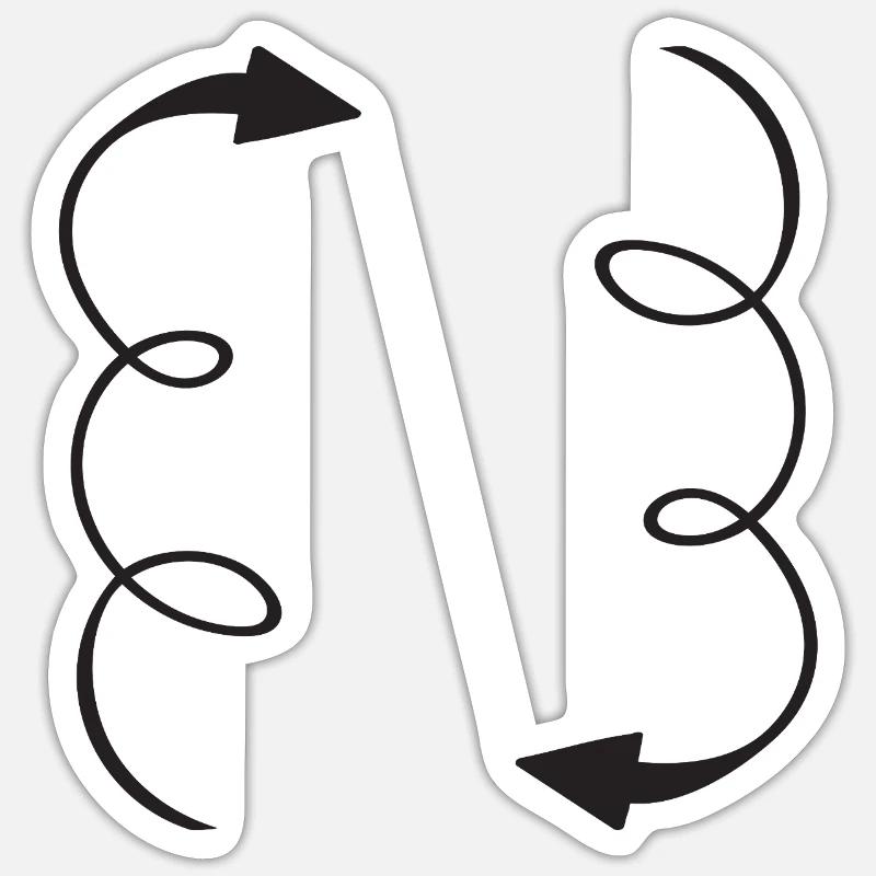 Circulation Arrows Sticker size S (10 x 10 cm)
