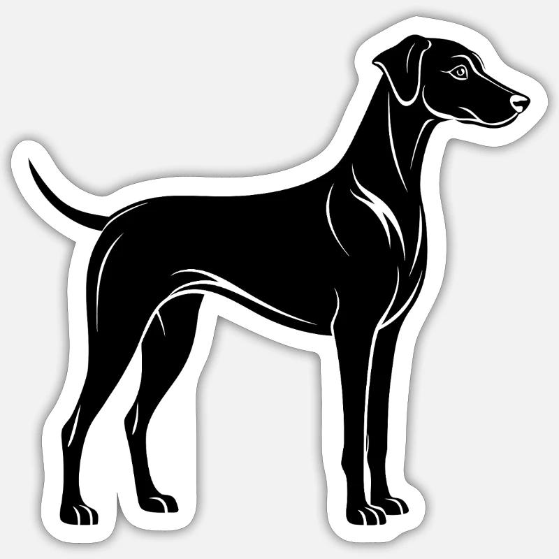 Plot Hound - Sticker size S (10 x 10 cm) - white matte