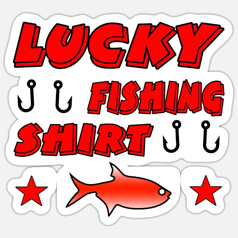 Angling - Sticker size S (10 x 10 cm) - white matte