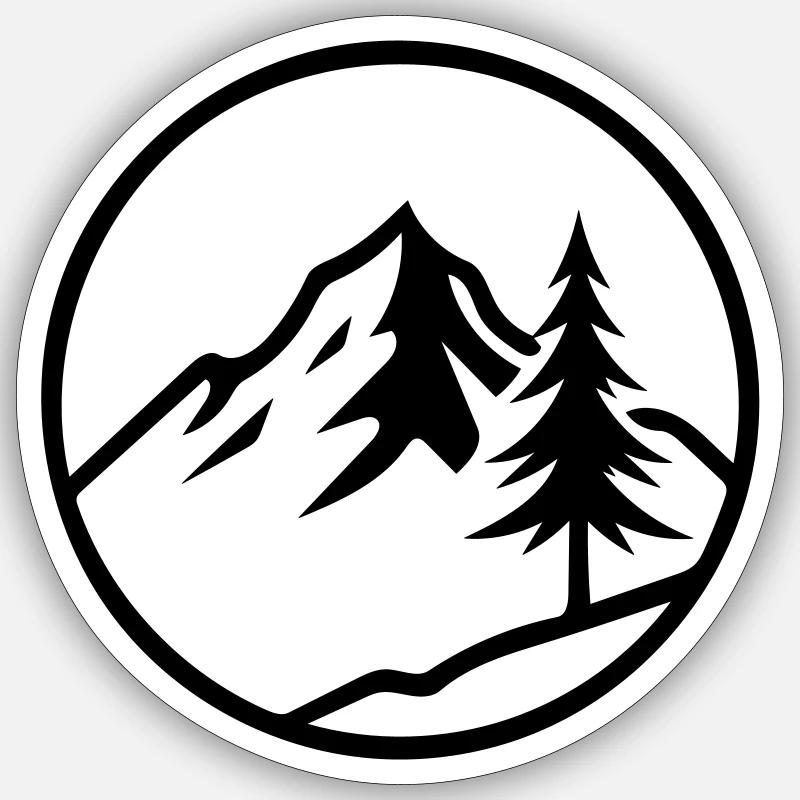 nature - Sticker size S (10 x 10 cm) - white matte