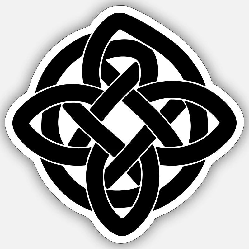 T-shirt Symbole Celtique - Celtic Knot Infinity Sticker taille S (10 x 10 cm)