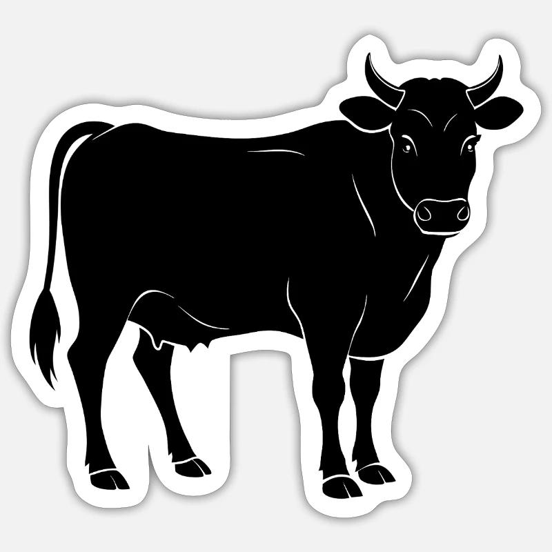 Direction - Sticker taille S (10 x 10 cm) - blanc mat