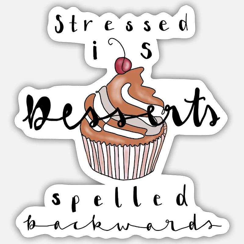 Cupcake - Sticker size S (10 x 10 cm) - white matte