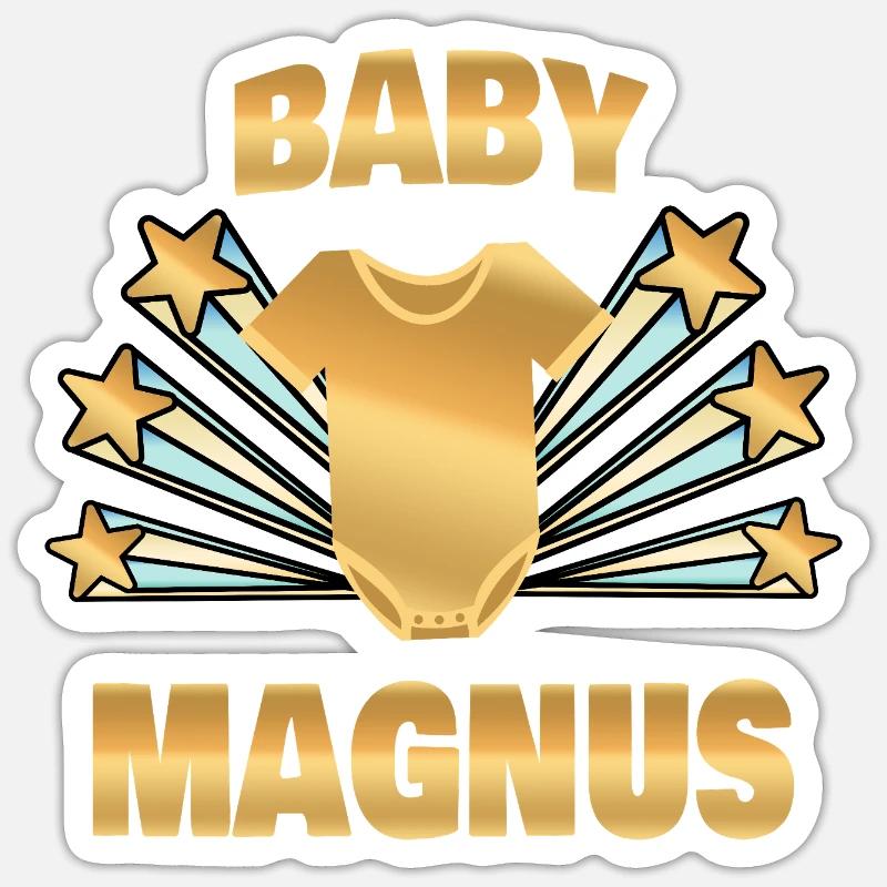Gift for Magnus - Sticker size S (10 x 10 cm) - white matte
