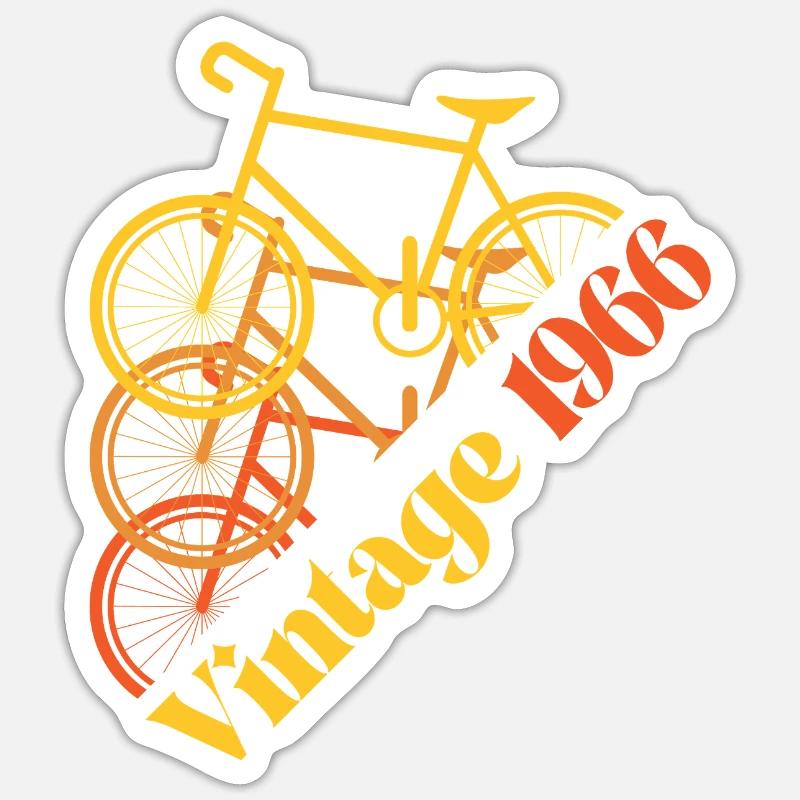 Millésime 1966 - Sticker taille S (10 x 10 cm) - blanc mat