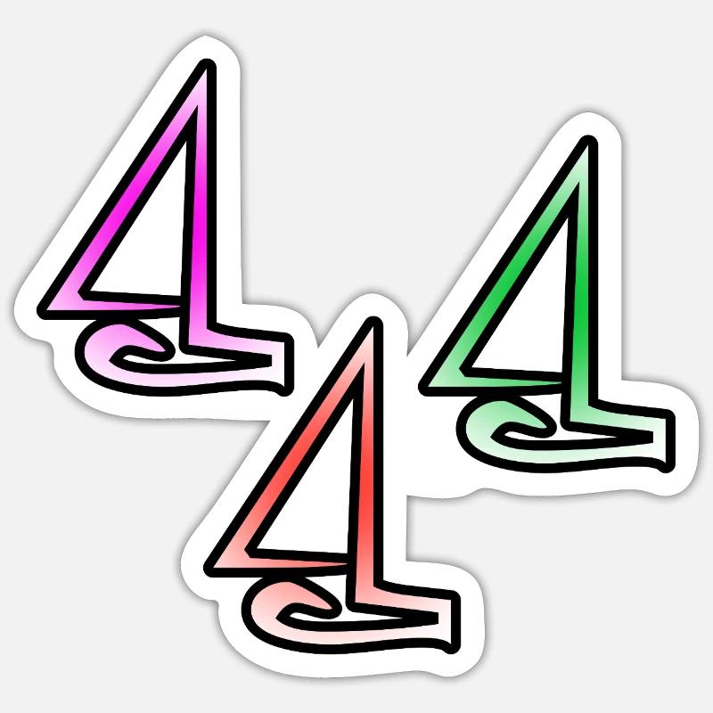 Sail - Sticker size S (10 x 10 cm) - white matte