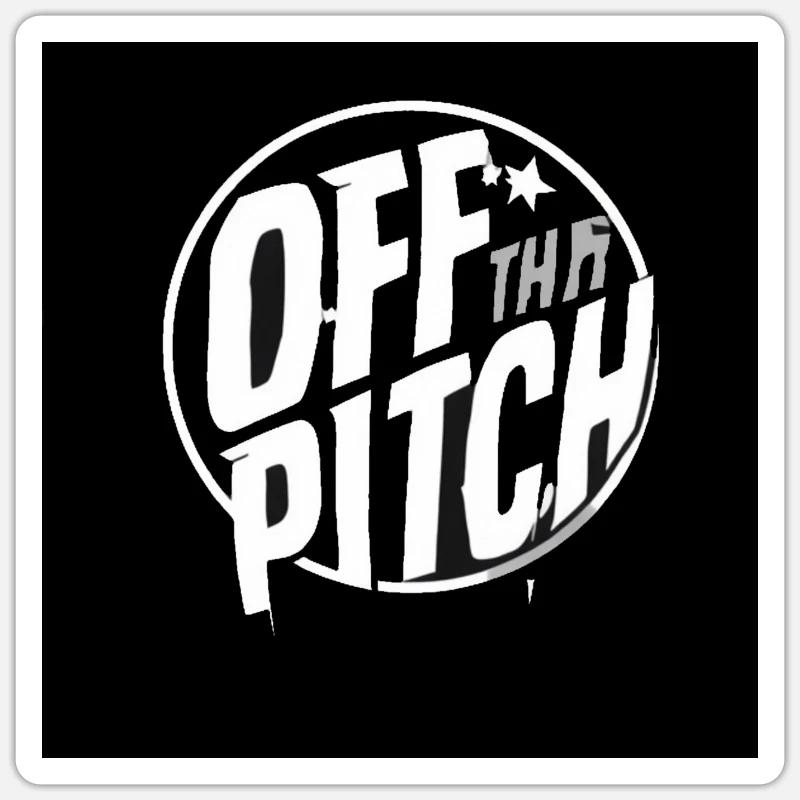 Off the Pitch Circle Logo - Sticker Größe S (10 x 10 cm) - Mattweiß