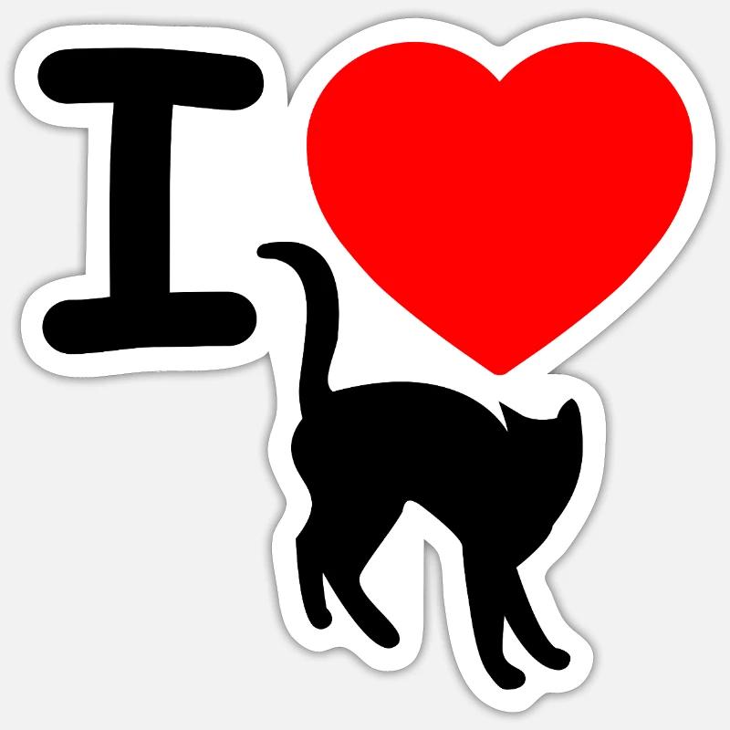 feline - Sticker size S (10 x 10 cm) - white matte