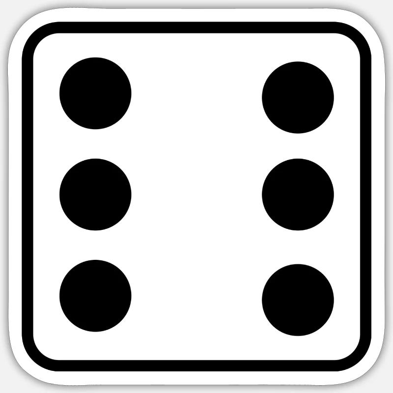 Dit - Sticker taille S (10 x 10 cm) - blanc mat