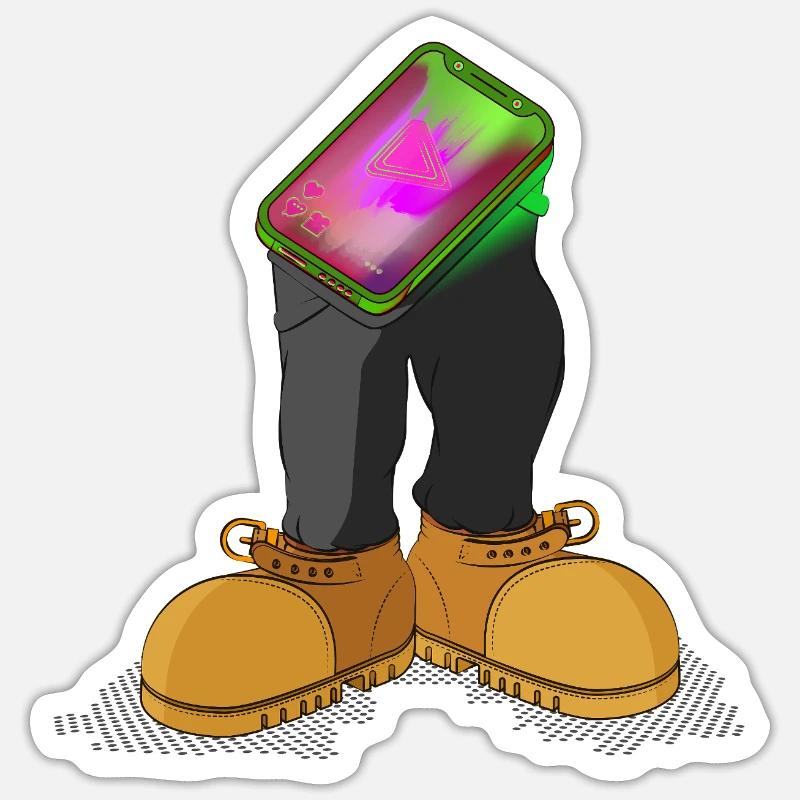 PROFIL PRIS - Sticker taille S (10 x 10 cm) - blanc mat