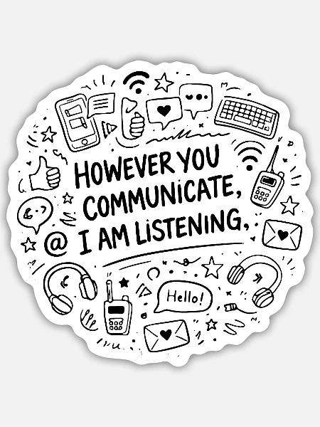 Kommunikations-Zuhörer-Psychologe Prof. Gift - Sticker Größe S (10 x 10 cm) - Mattweiß