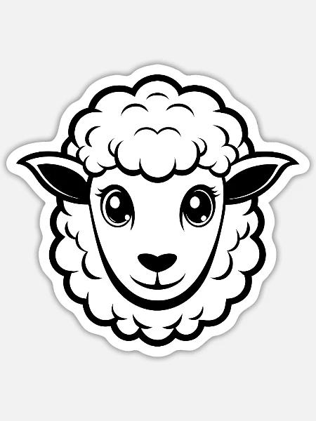 - Sticker size S (10 x 10 cm) - white matte