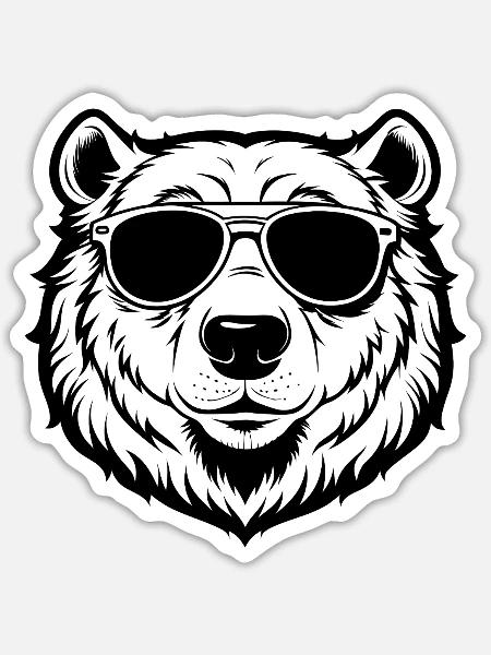 - Sticker size S (10 x 10 cm) - white matte